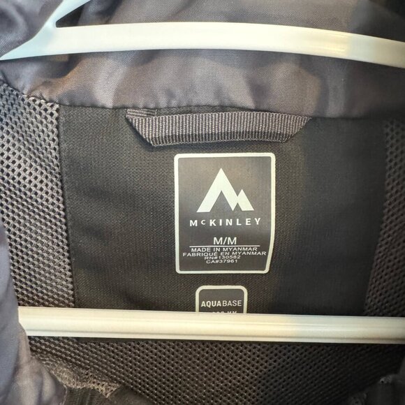 McKinley Shell Functional Jacket Men Medium Black Long Sleeve Full Zip - Picture 5 of 14